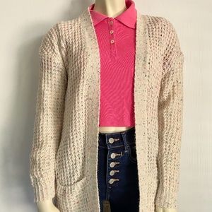 EXPRESS 2019 confetti cardigan/crop top‎ set XS-S